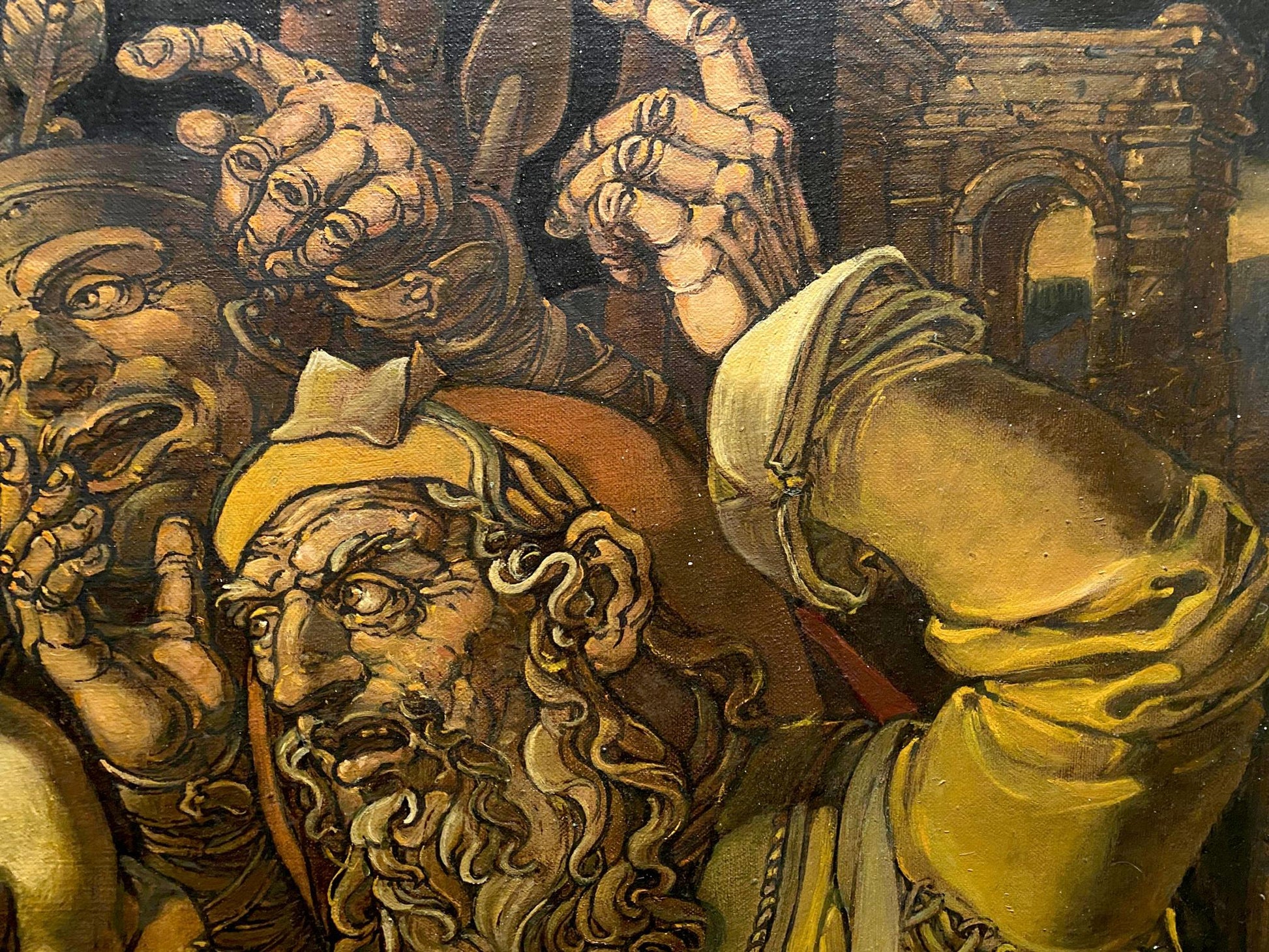 Oil painting The Mockery of Christ by Litvinov Oleg Arkadyevich