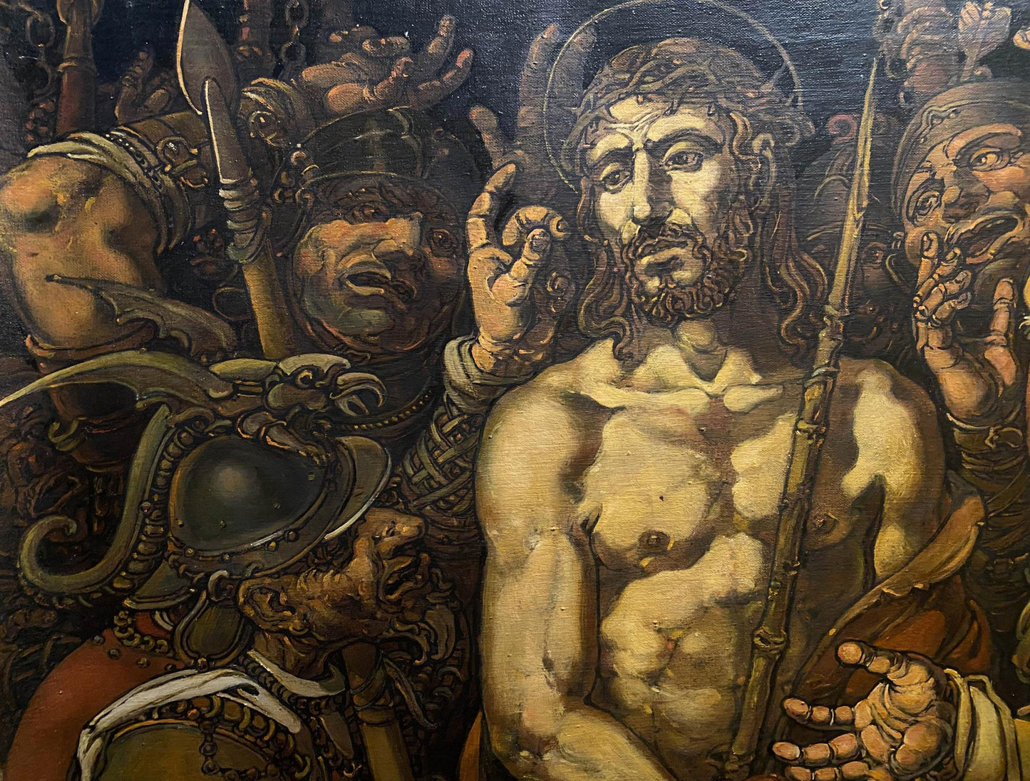 Oil painting The Mockery of Christ by Litvinov Oleg Arkad’yevich