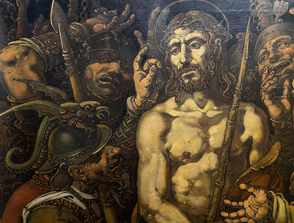 Oil painting The Mockery of Christ by Litvinov Oleg Arkad’yevich