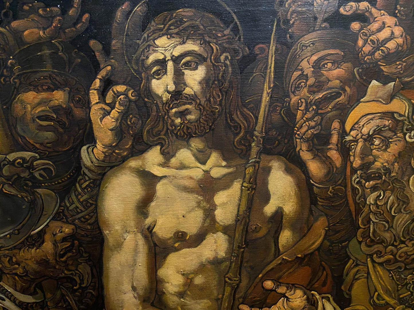 Oil painting The Mockery of Christ by Litvinov Oleg Arkad’yevich