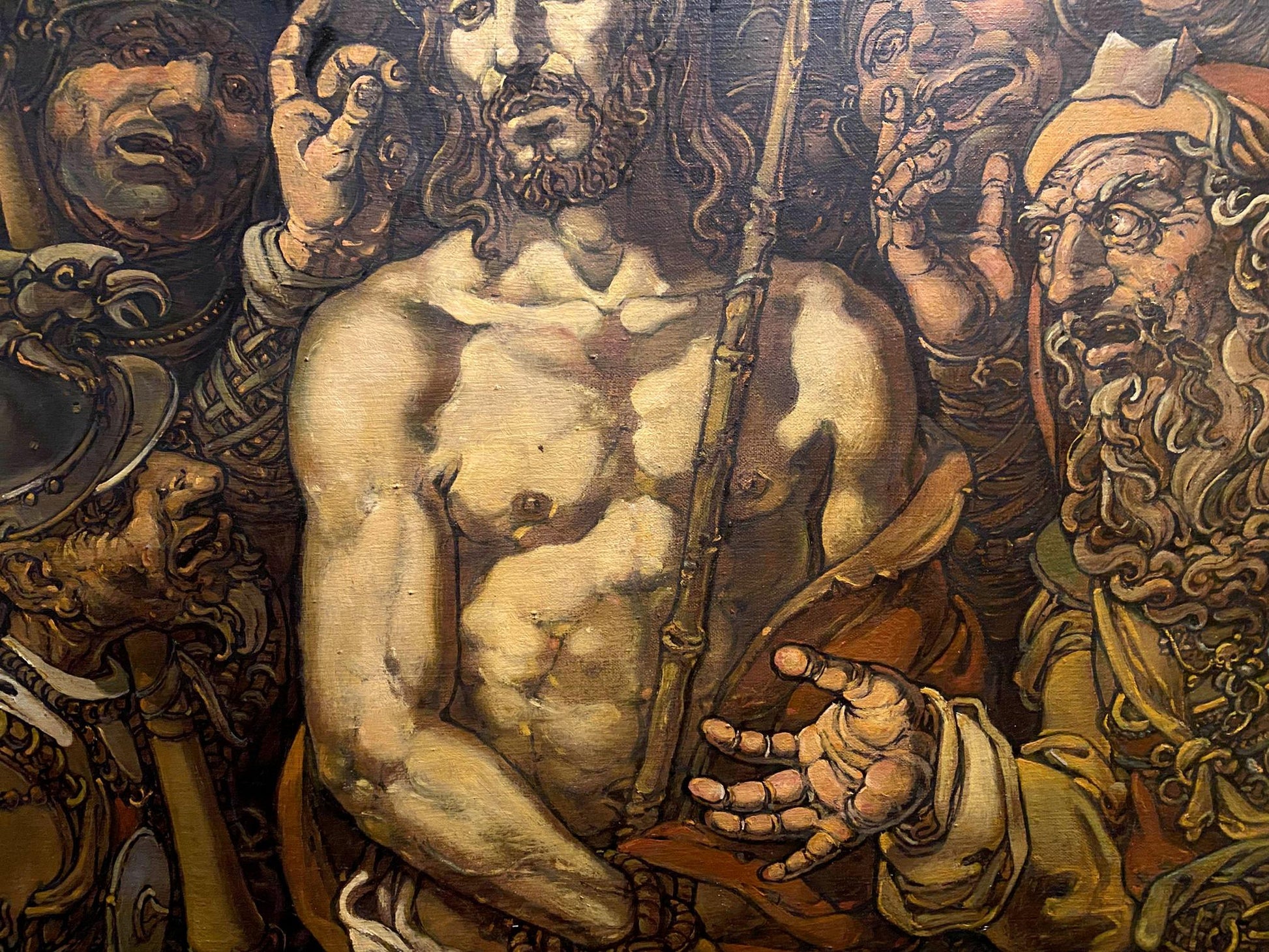 Oil painting The Mockery of Christ by Litvinov Oleg Arkad’yevich