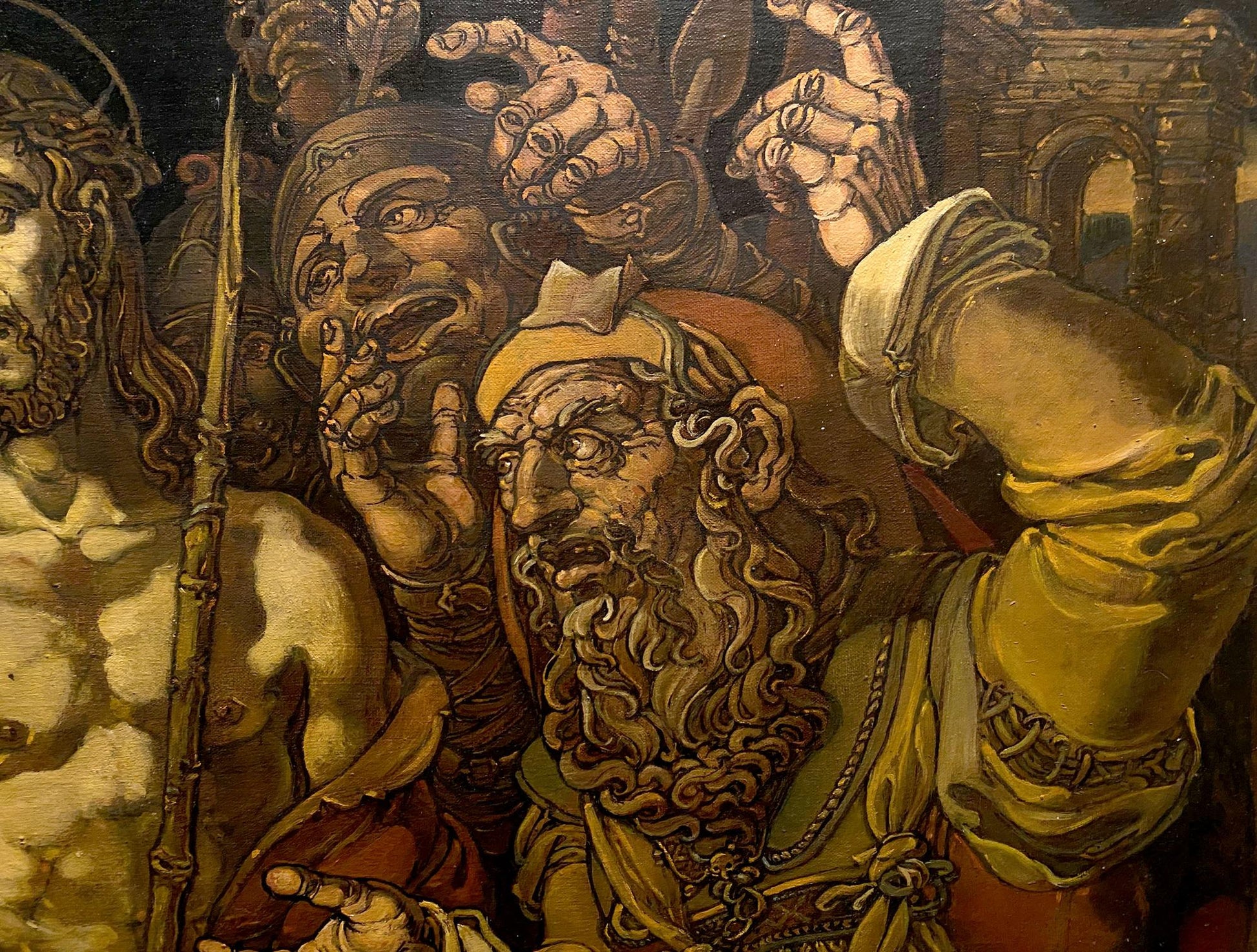 Oil painting The Mockery of Christ by Litvinov Oleg Arkadyevich