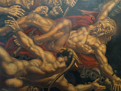 Oil painting of Crucifixion of Apostle Andrew by Oleg Arkad’yevich Litvinov