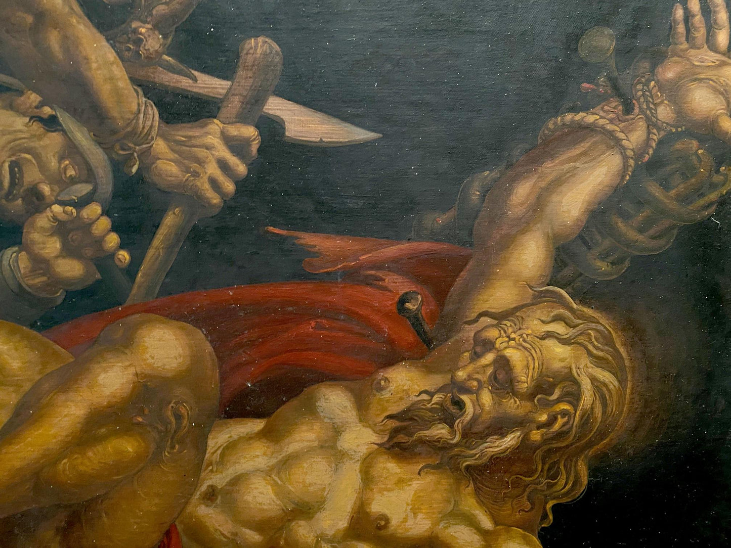 Oil painting of Crucifixion of Apostle Andrew by Oleg Arkad’yevich Litvinov