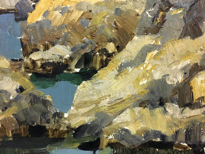 Oil painting Cliffs in the Bay by Stremsky Alexander Ivanovich