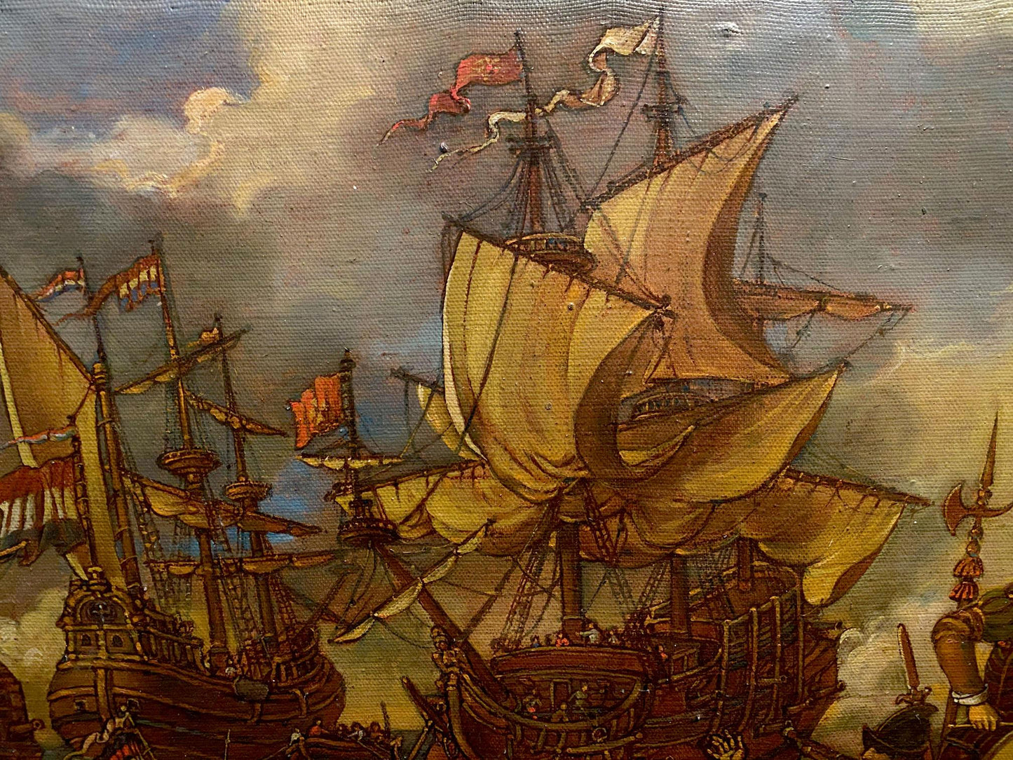 Oil painting of Spanish landing by Litvinov Oleg Arkadyevich
