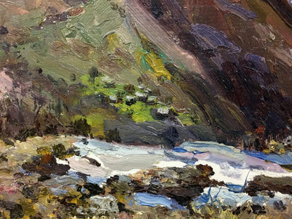Oil painting of mountain stream by Sidoruk Vladimir Fedorovich