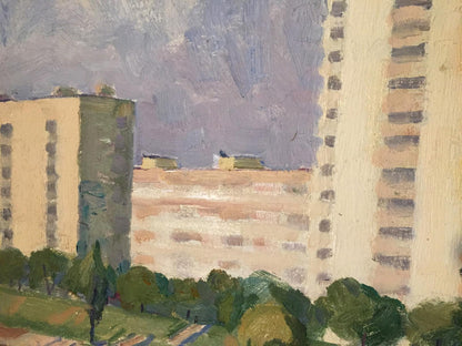 Oil painting City River by Khrustalenko Nikolay Aleksandrovich