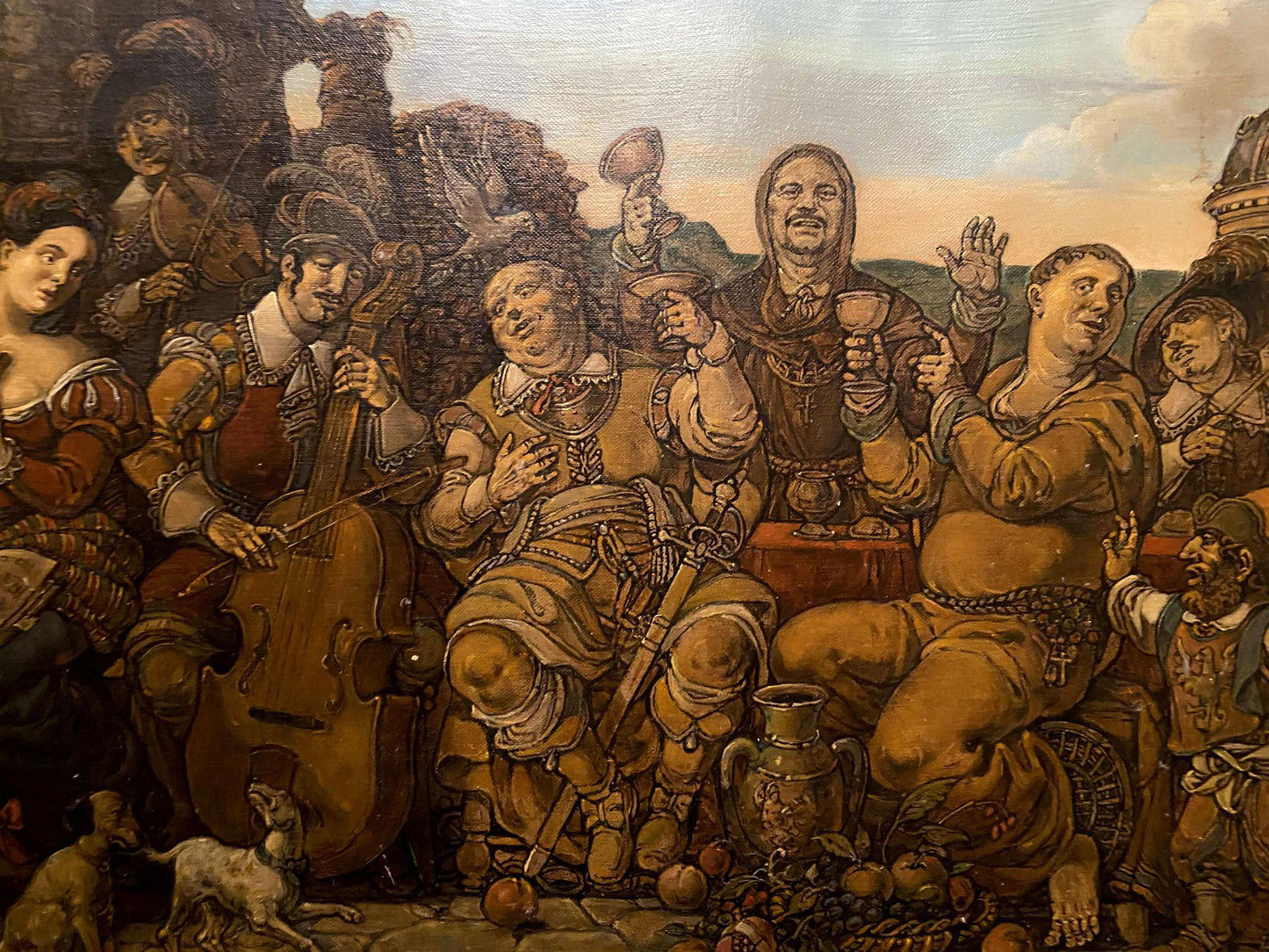Oil painting The feasting by Litvinov Oleg Arkad’yevich