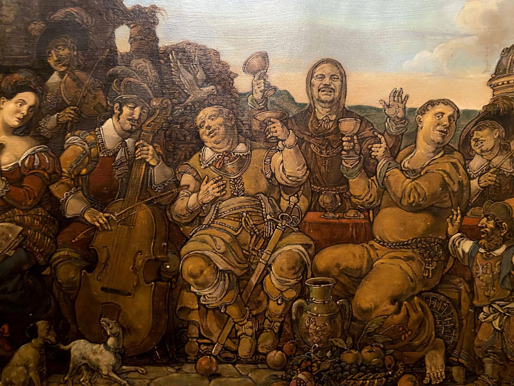 Oil painting The feasting by Litvinov Oleg Arkad’yevich