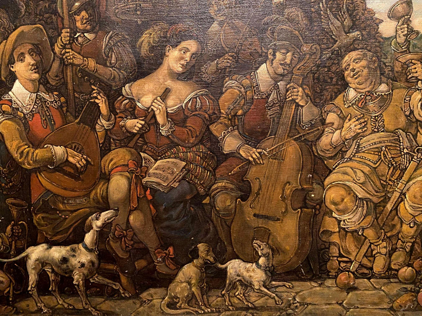 Oil painting The feasting and the artist by Litvinov Oleg Arkad’yevich