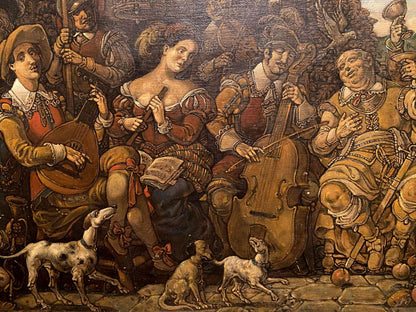 Oil painting The feasting and the artist by Litvinov Oleg Arkad’yevich