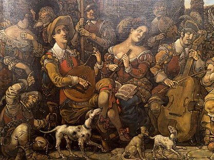 Oil painting The feasting and the artist by Litvinov Oleg Arkad’yevich