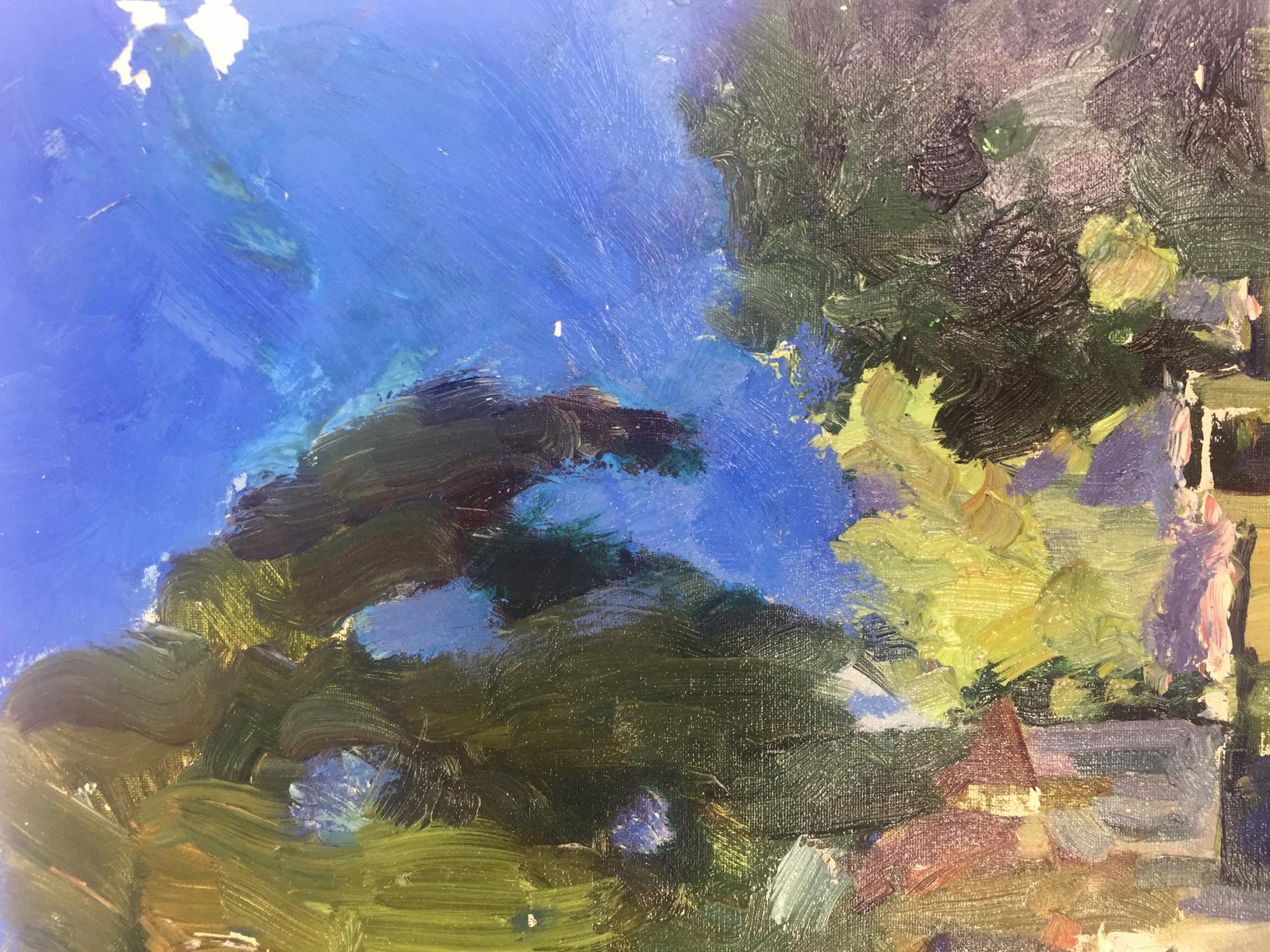Vibrant impressionist oil painting by Georgy Petrovich Petrov at House museum
