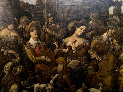Oil painting The feasting and the artist by Litvinov Oleg Arkad’yevich