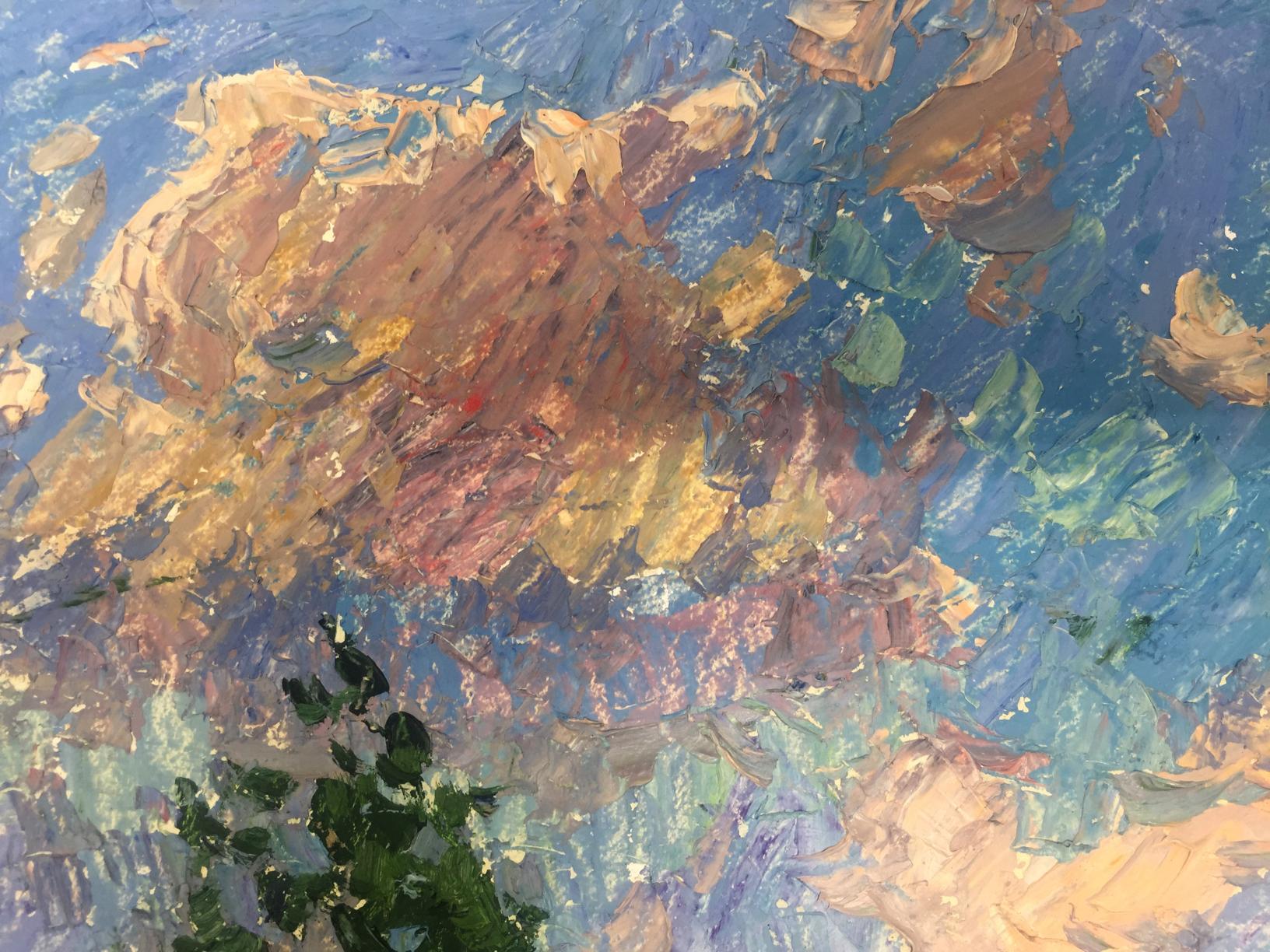 Oil painting Nature by Victor Grigorievich Sevastyanov, impressionistic landscape