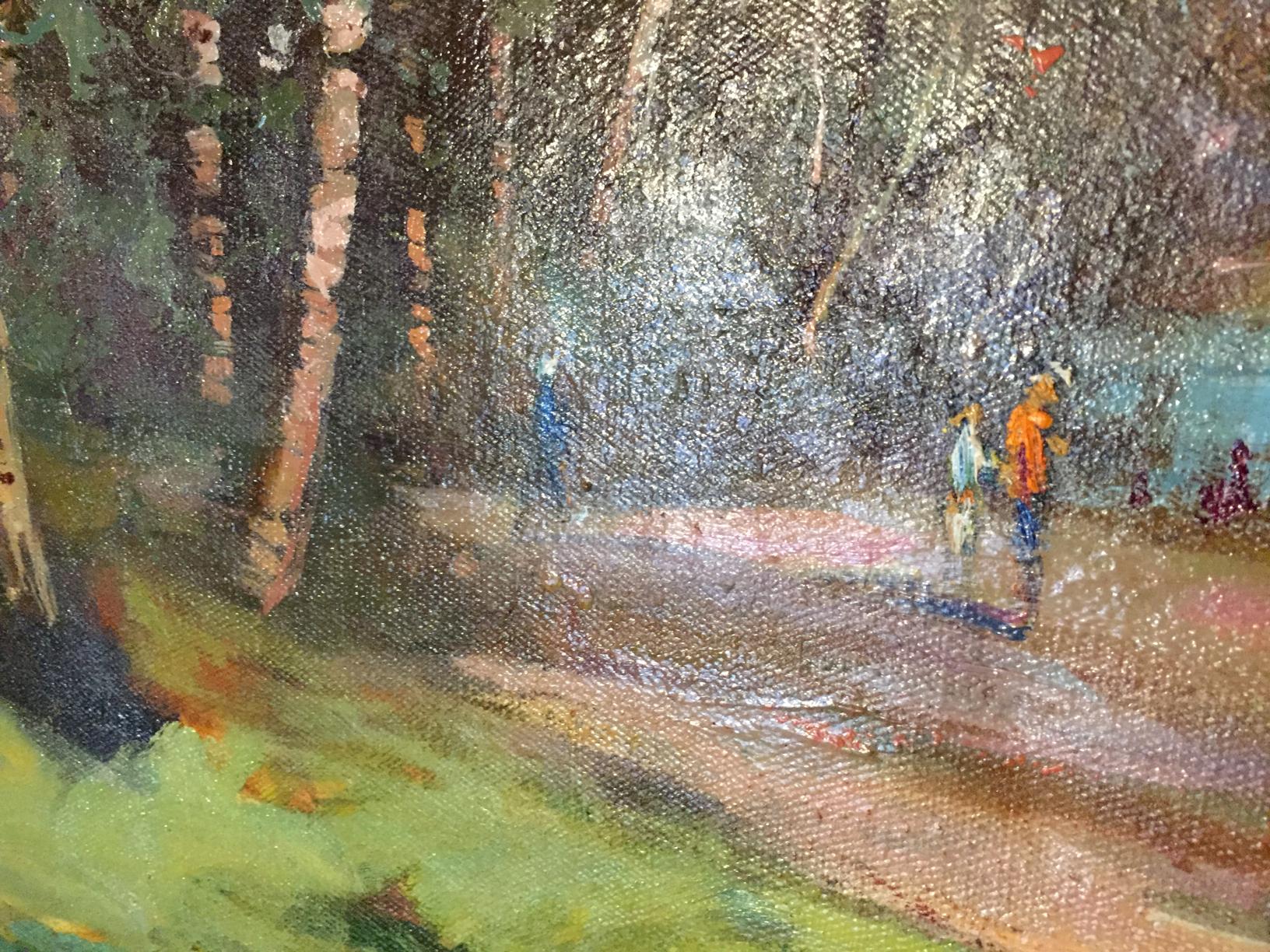 Oil painting Alley in the park by Maltsev Nikolay Aleksandrovich