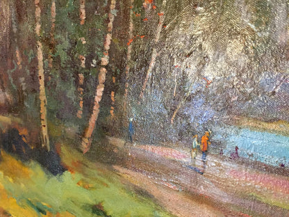 Oil painting Alley in the park by Maltsev Nikolay Aleksandrovich