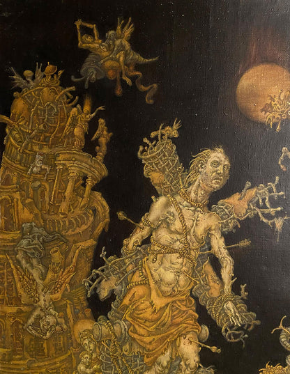 20th century oil painting of Saint Sebastian by Oleg Arkad’yevich Litvinov