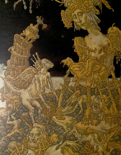 20th century oil painting apocalypse by Maria Litvinov Oleg Arkad’yevich