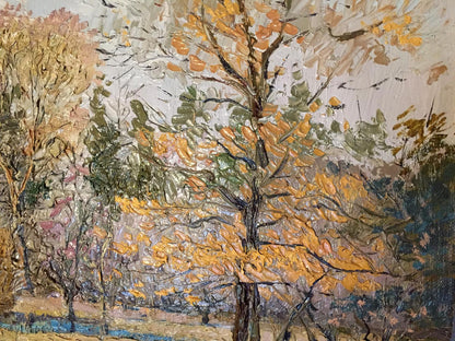 Oil painting of autumn forest by Zaretskaya-Grigoriev Maya