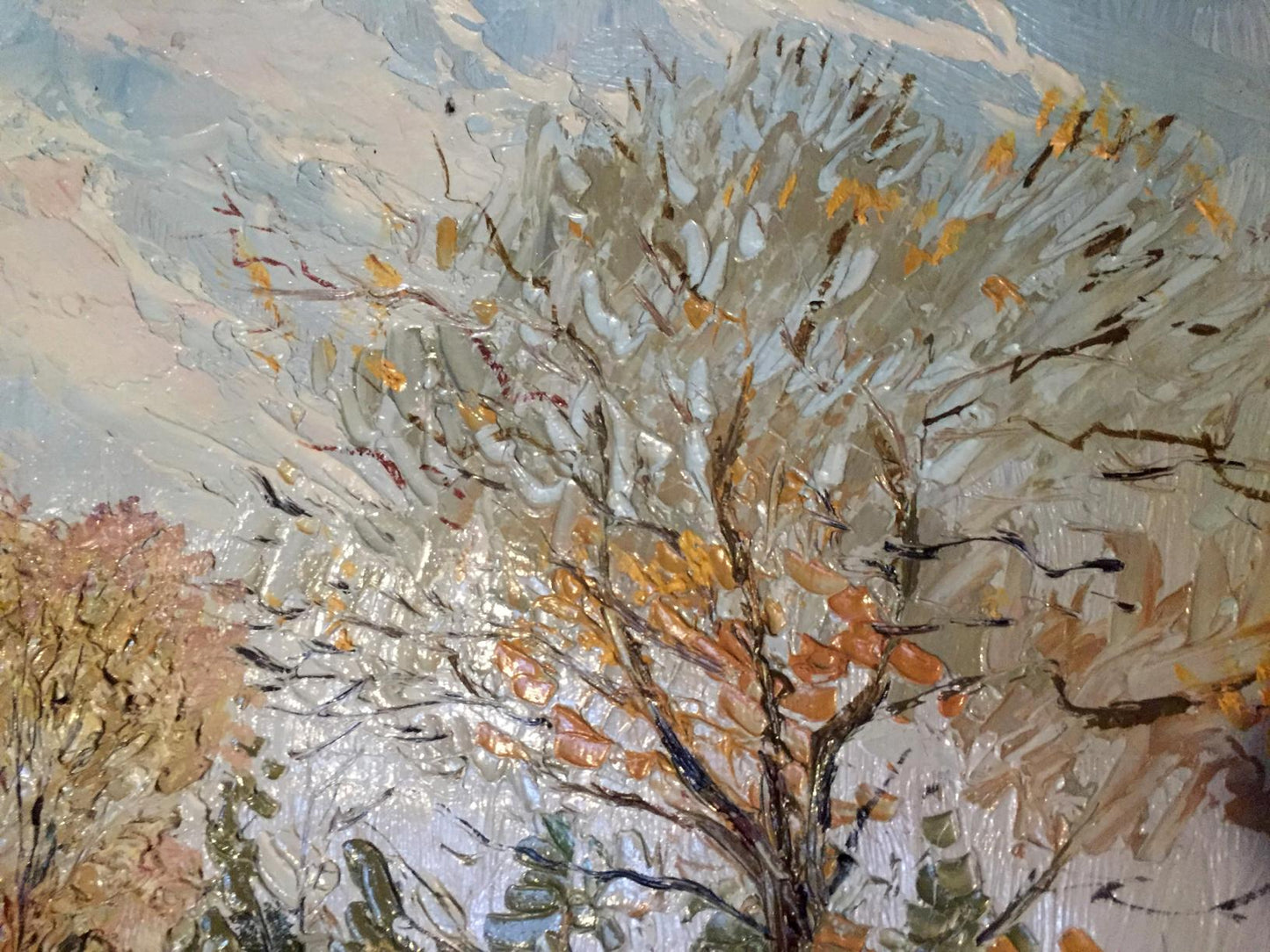 Oil painting Spring forest by Zaretskaya-Grigoriev Maya, impressionistic autumn tree