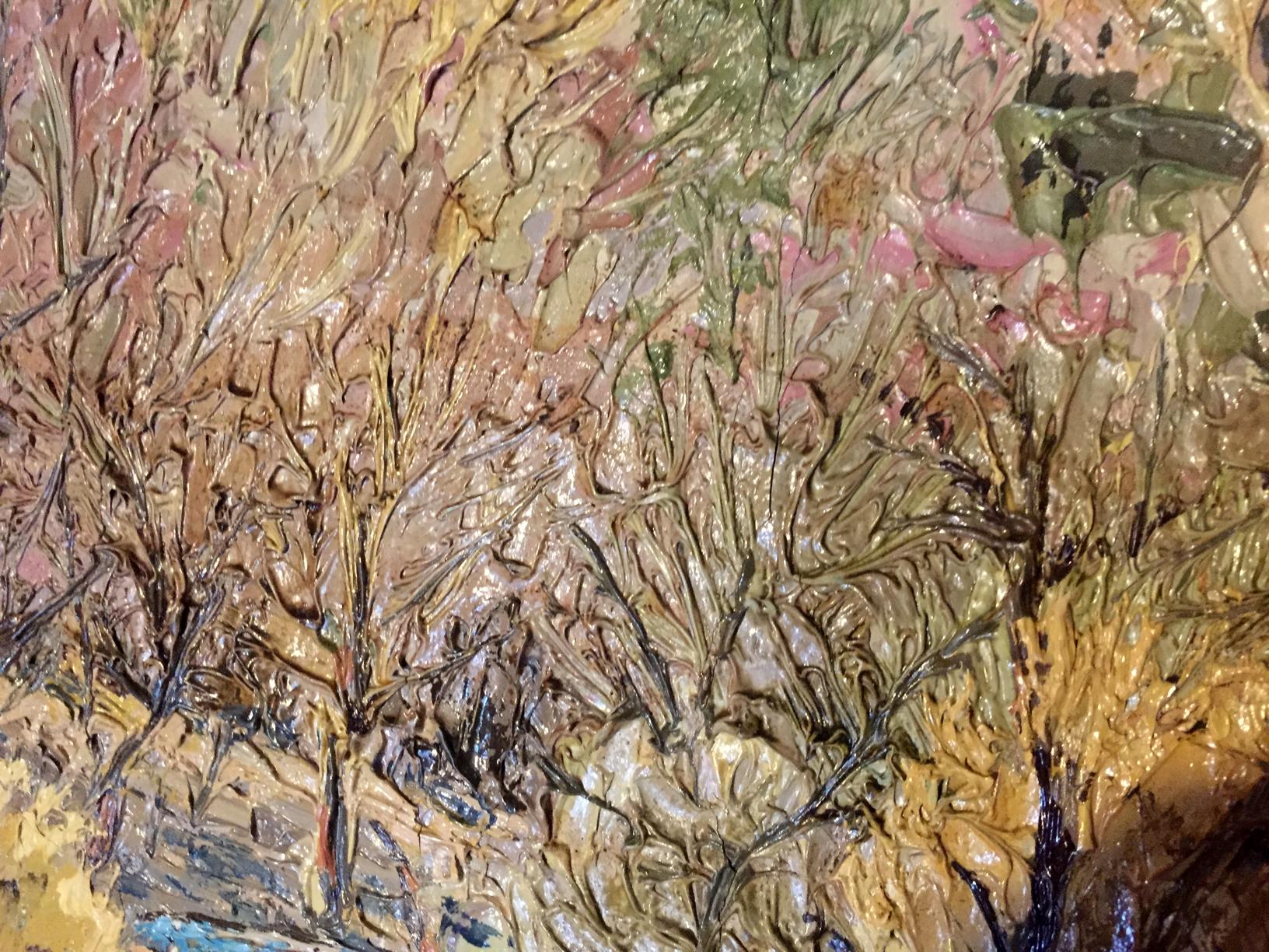 Impressionistic oil painting of spring forest by Zaretskaya-Grigoriev Maya