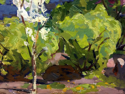 Vibrant impressionist oil painting Spring in Sednev by Potapenko Andrey Ilyich