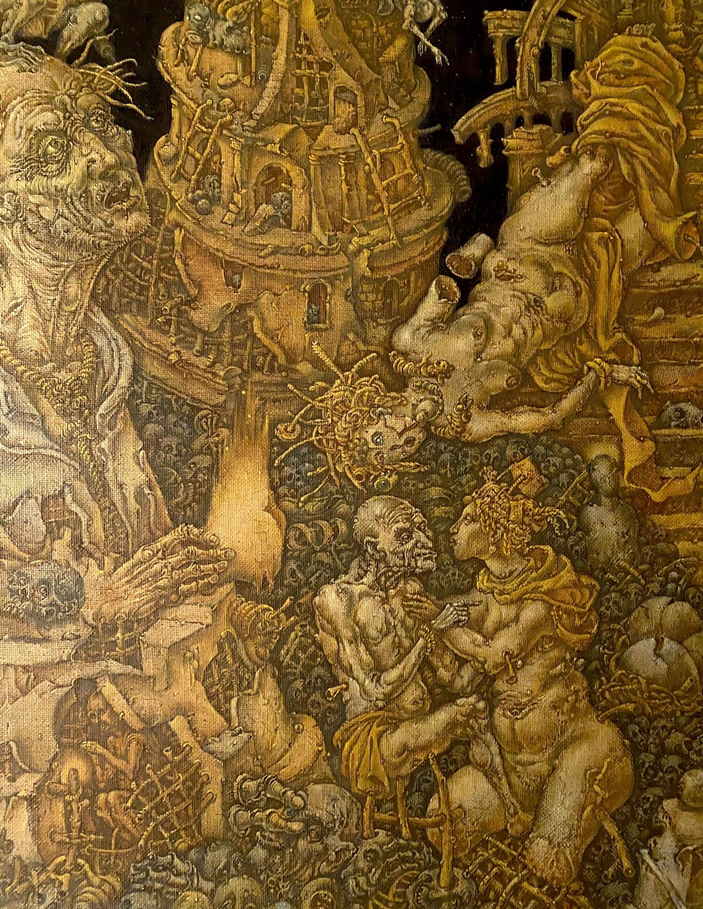 20th century oil painting apocalypse by Saint John Litvinov Oleg Arkad’yevich