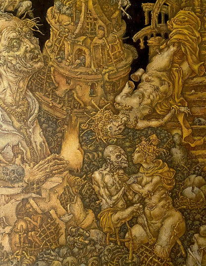 20th century oil painting apocalypse by Saint John Litvinov Oleg Arkad’yevich