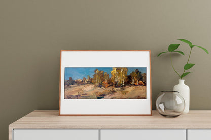 Oil painting Autumn Nature Landscape 
