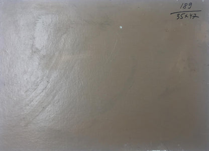 Gray textured winter oil painting surface with brushstrokes