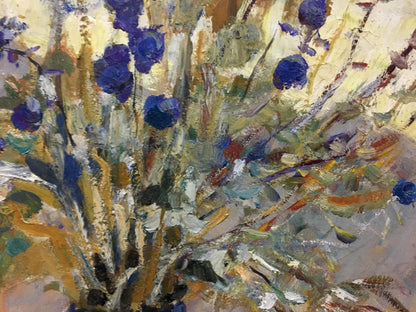 Vibrant impressionist oil painting of C.n bouquet by Mirel Yakovlevna Shaginyan