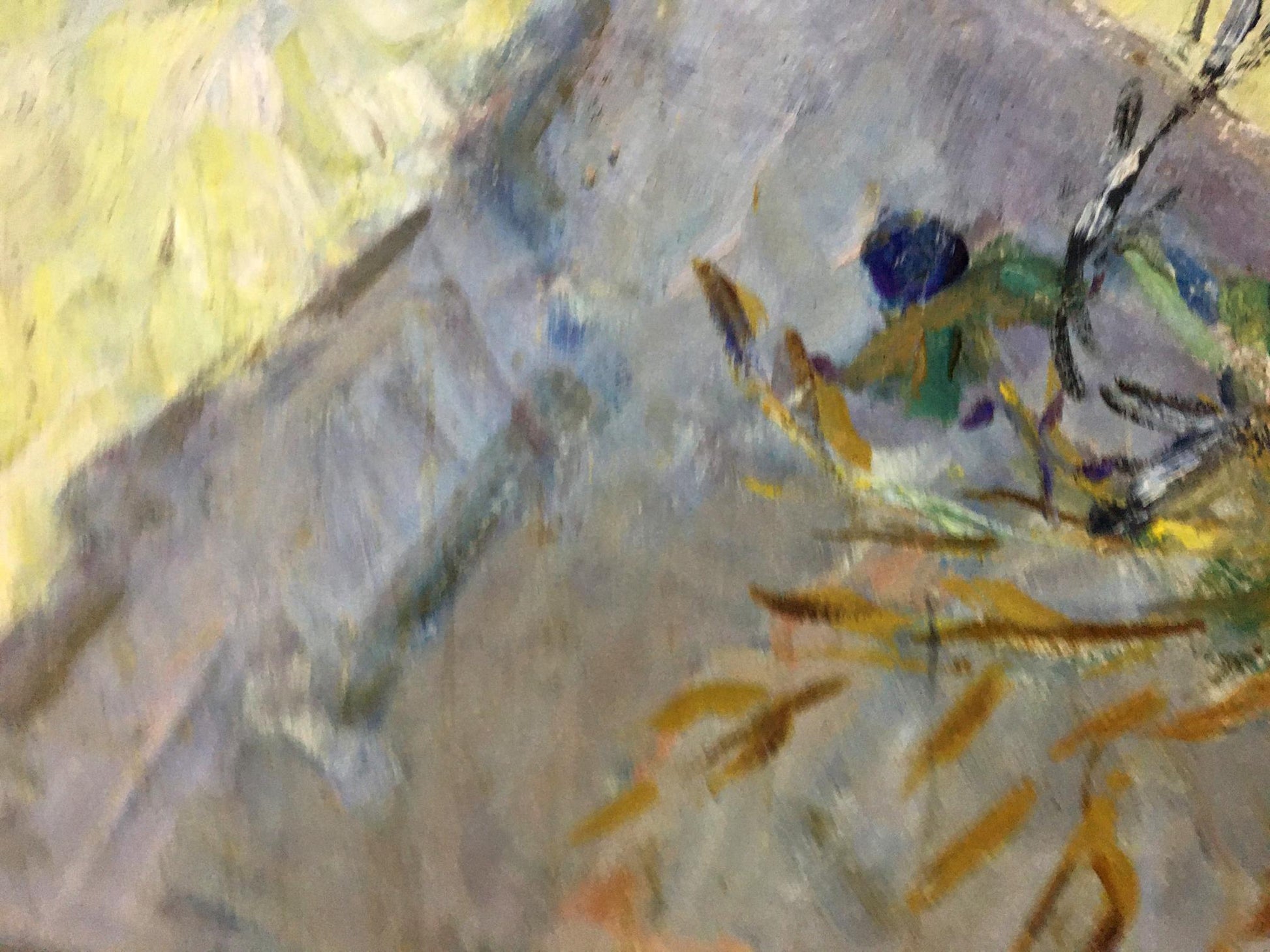 Oil painting C.n bouquet by Mirel Yakovlevna Shaginyan, abstract textured strokes