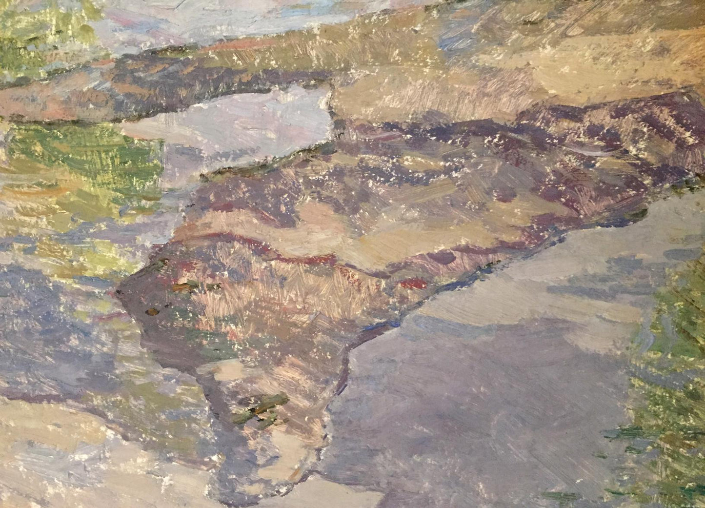 Impressionistic oil painting Flooding by Sevastyanov Viktor Grigorievich