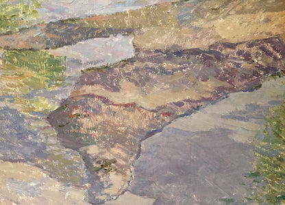 Impressionistic oil painting Flooding by Sevastyanov Viktor Grigorievich