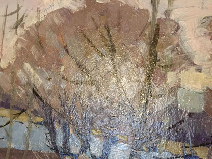 Oil painting of beautiful forest tree by Grigory Savelievich Ruban