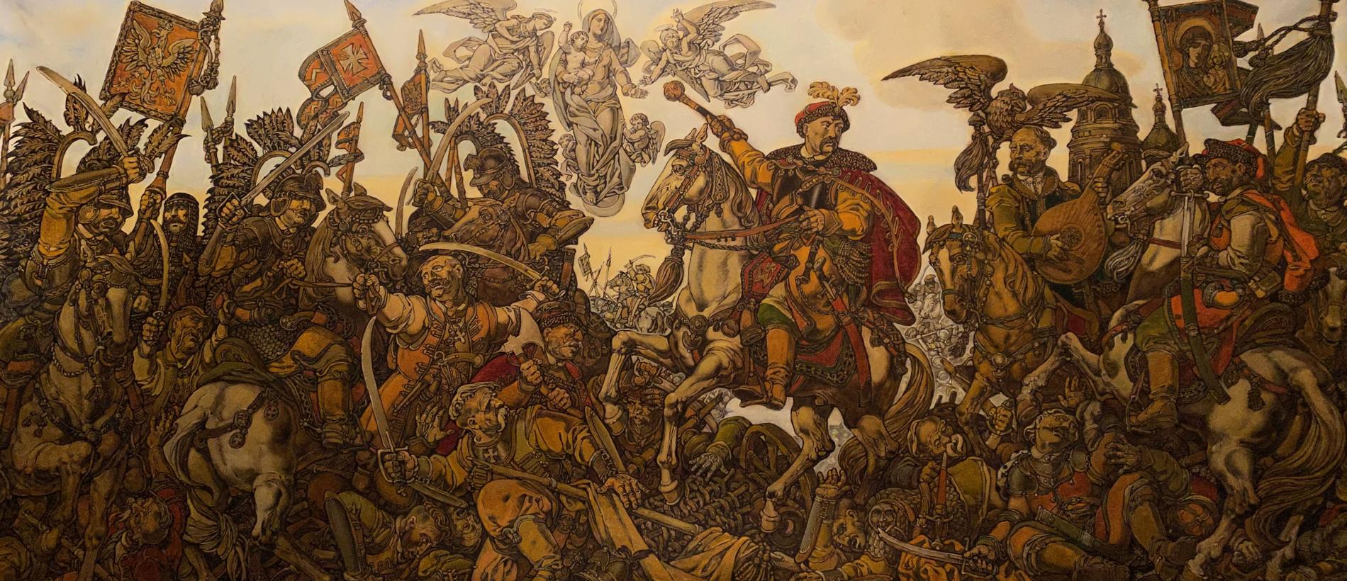 Oil painting of Bogdan’s triumph by Litvinov Oleg Arkad’yevich