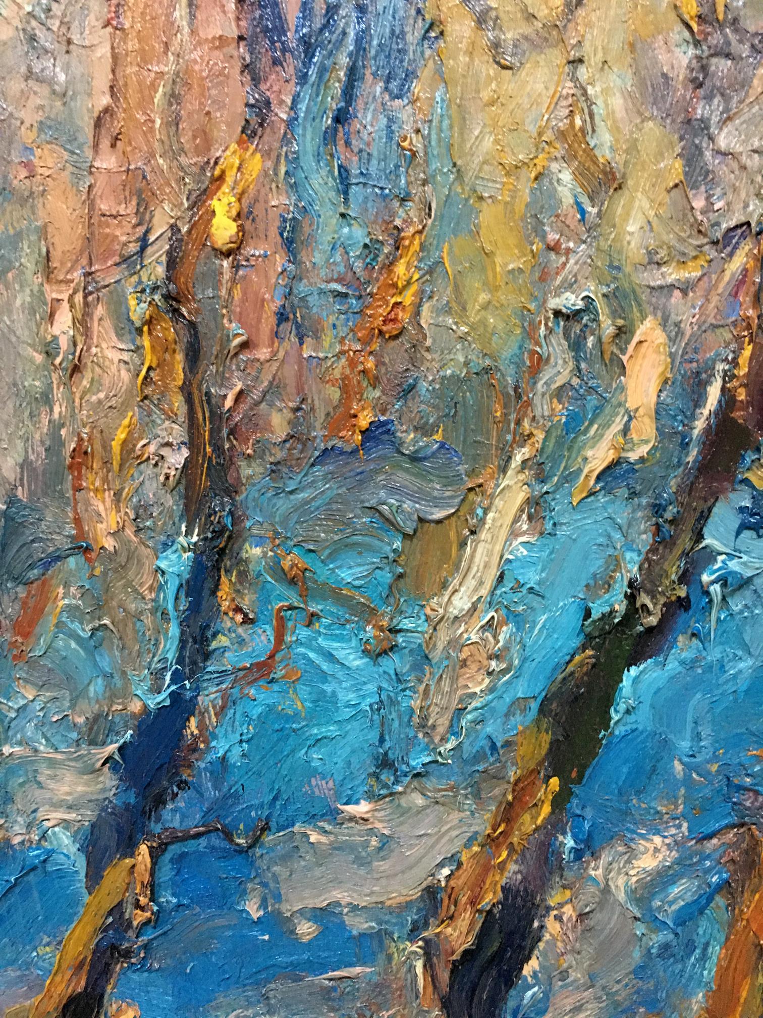 Abstract oil painting Blur in the forest by Dupliy Sergey Alexandrovich