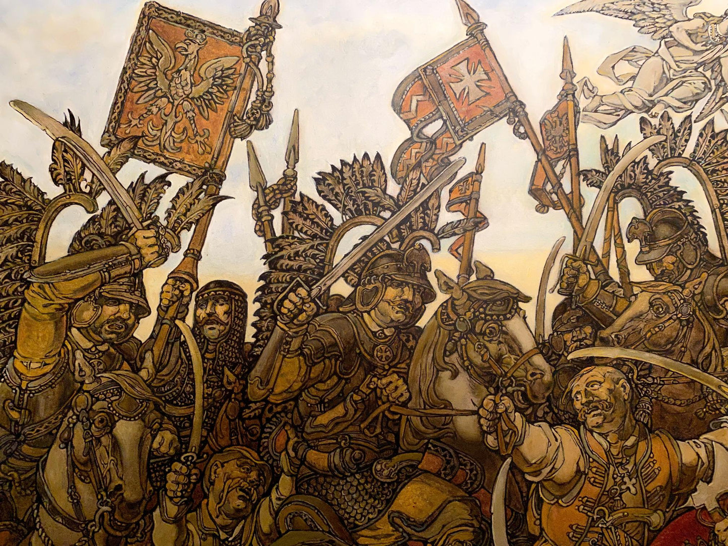Oil painting of Bogdan’s triumph by Litvinov Oleg Arkad’yevich