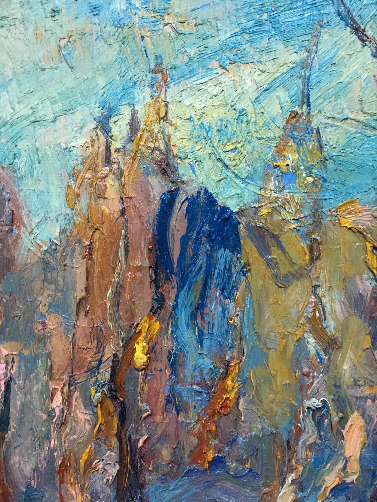 Abstract oil painting Blur in the forest by Dupliy Sergey Alexandrovich