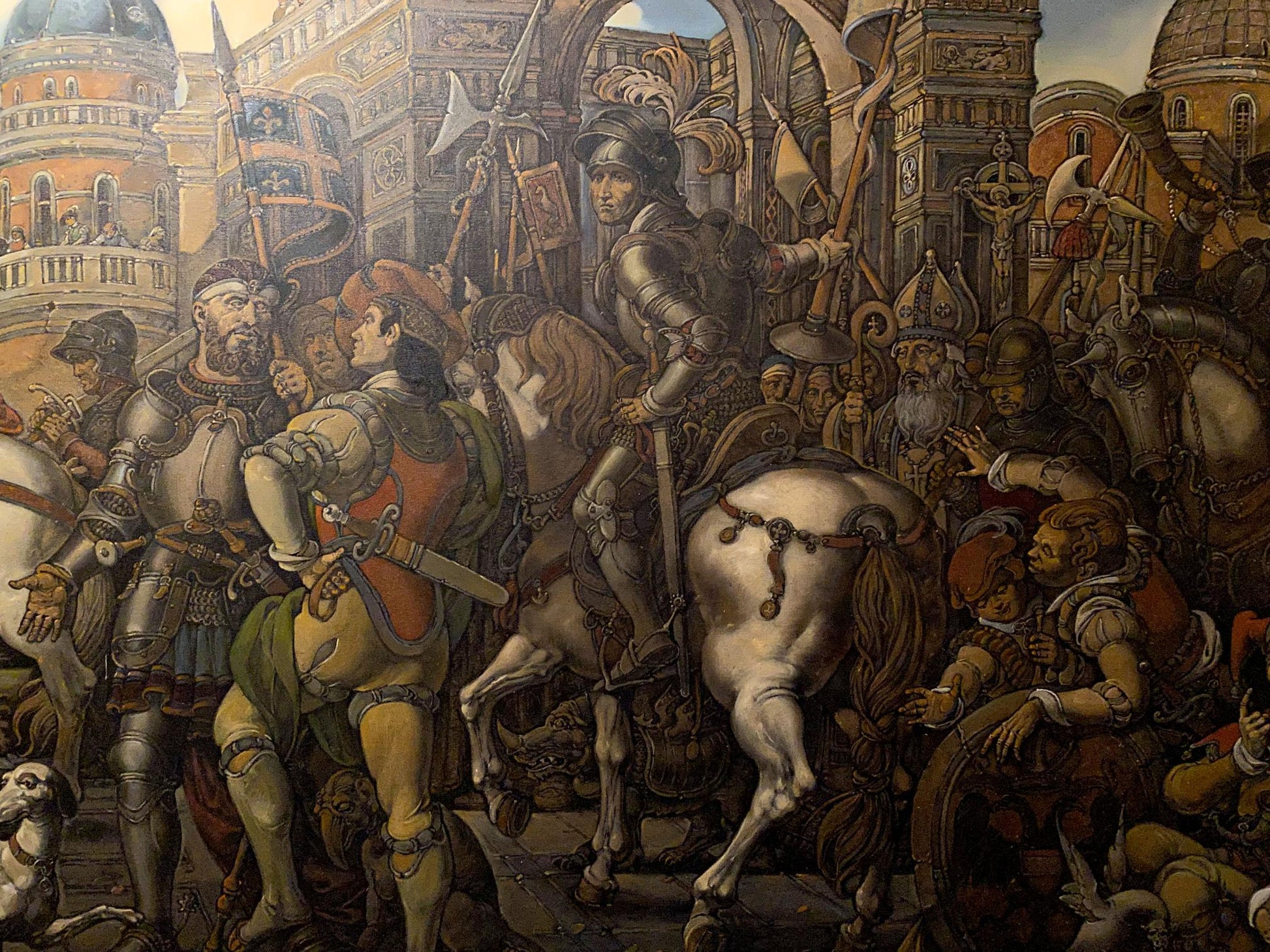 Oil painting Emperors Triumph by Litvinov Oleg Arkadyevich