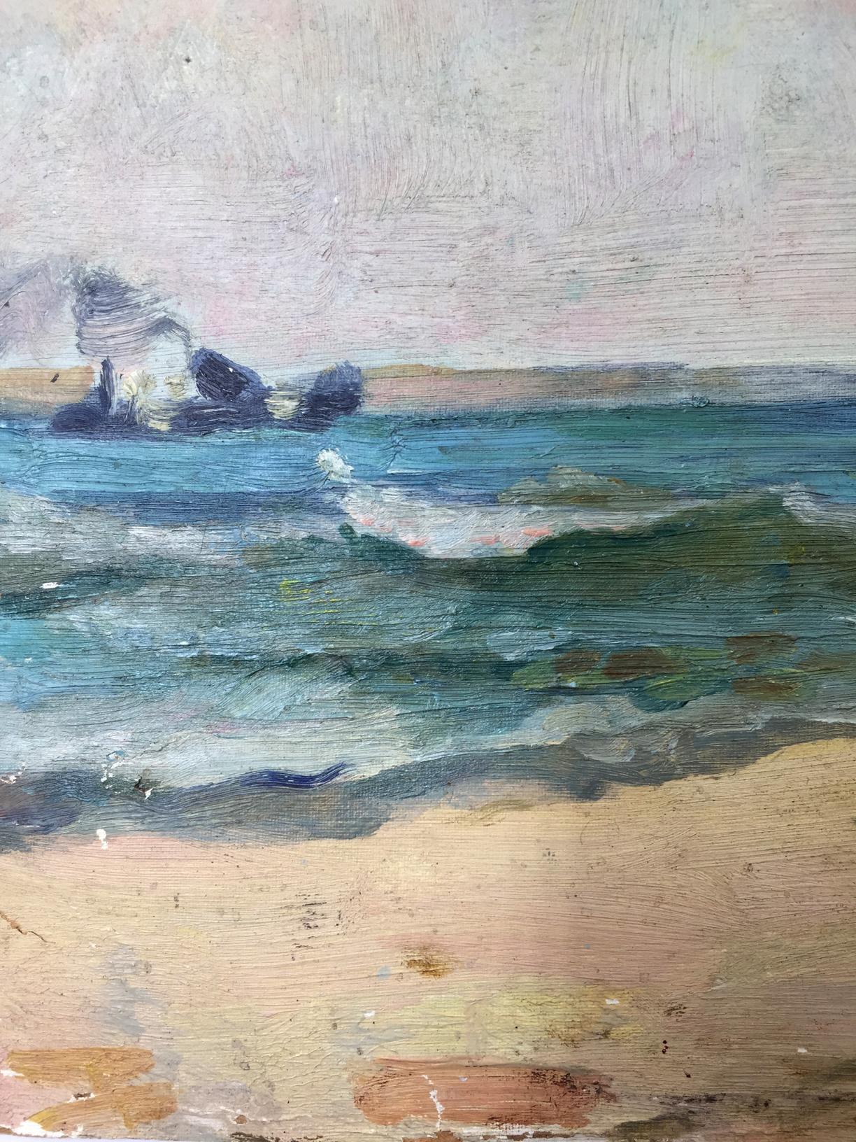 Oil painting Sea holiday by Bespalov Ivan Nikolaevich coastal scene