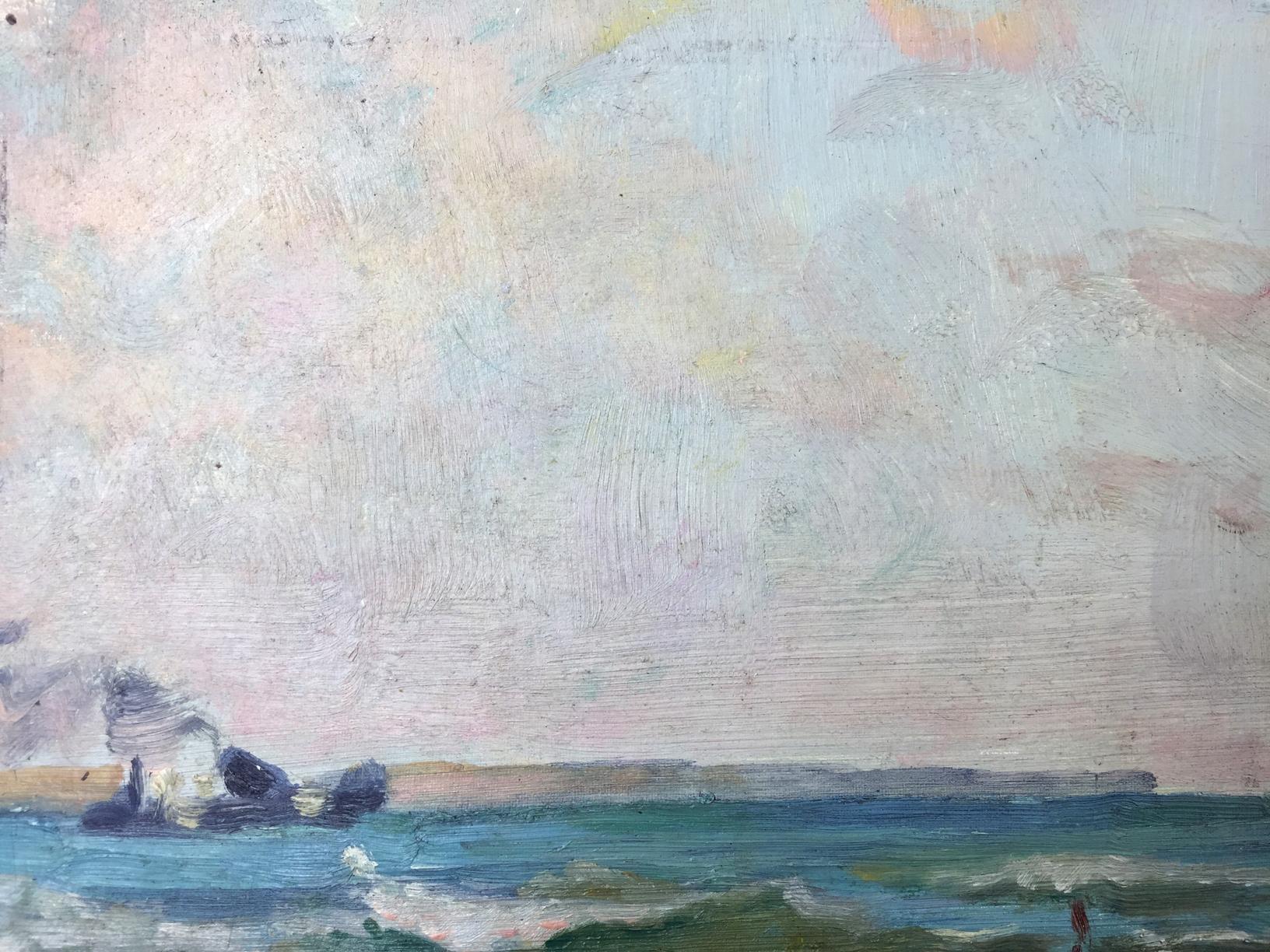 Oil painting Sea holiday by Bespalov Ivan Nikolaevich, pastel seascape