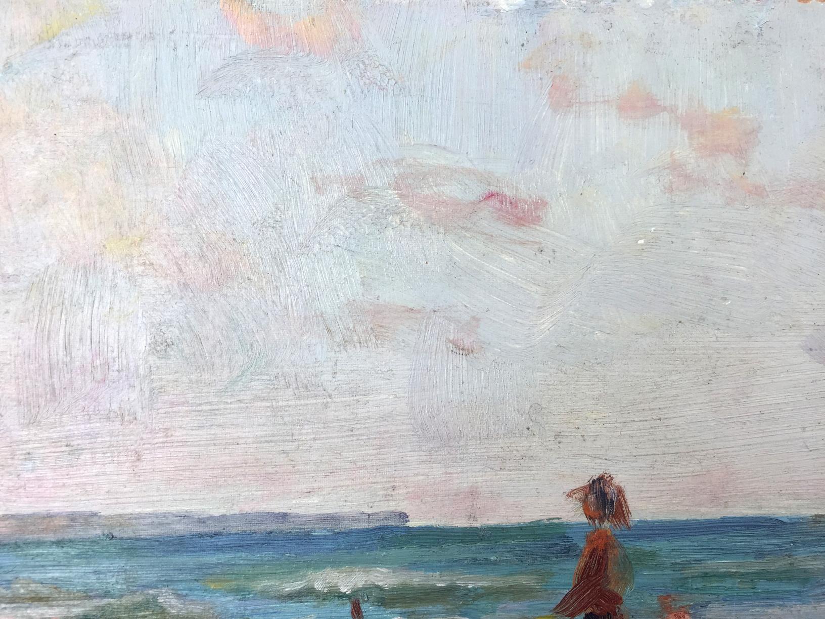 Oil painting Sea holiday by Bespalov Ivan Nikolaevich at waters edge