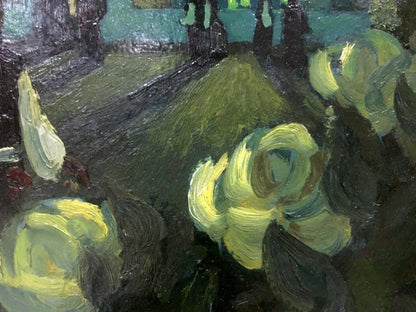 Oil painting Holiday by Altanets Valentin Ivanovich: vibrant yellow-green flowers
