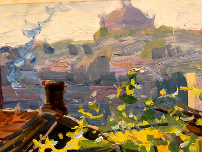 Impressionistic oil landscape by Kobylenkov Mikhail Vasilyevich