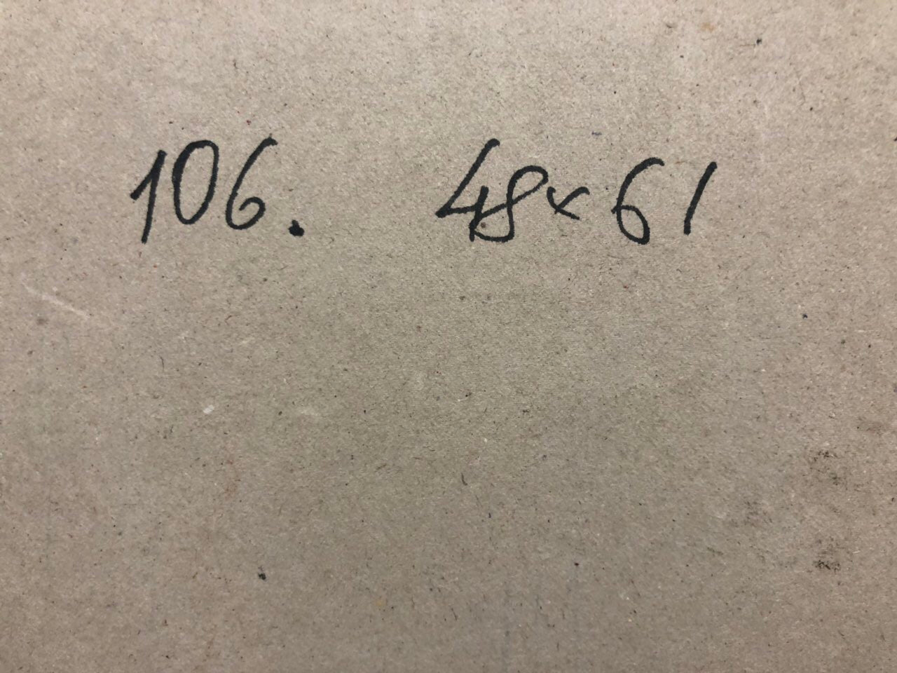 Handwritten markings on back of oil painting by Kobylenkov Mikhail Vasilyevich