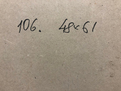 Handwritten markings on back of oil painting by Kobylenkov Mikhail Vasilyevich