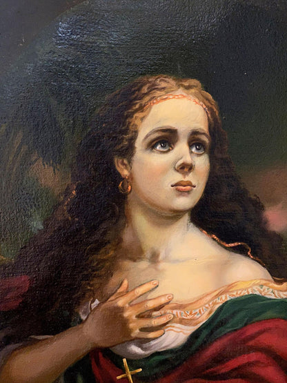 Oil painting Maria Magdalena by Alexander Arkadievich Litvinov